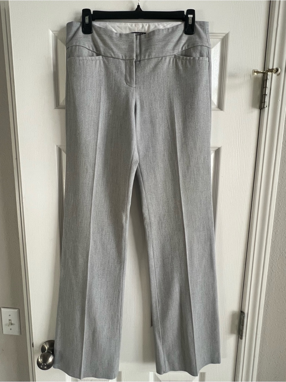 Express Light Gray Wide Leg Pants for Women
